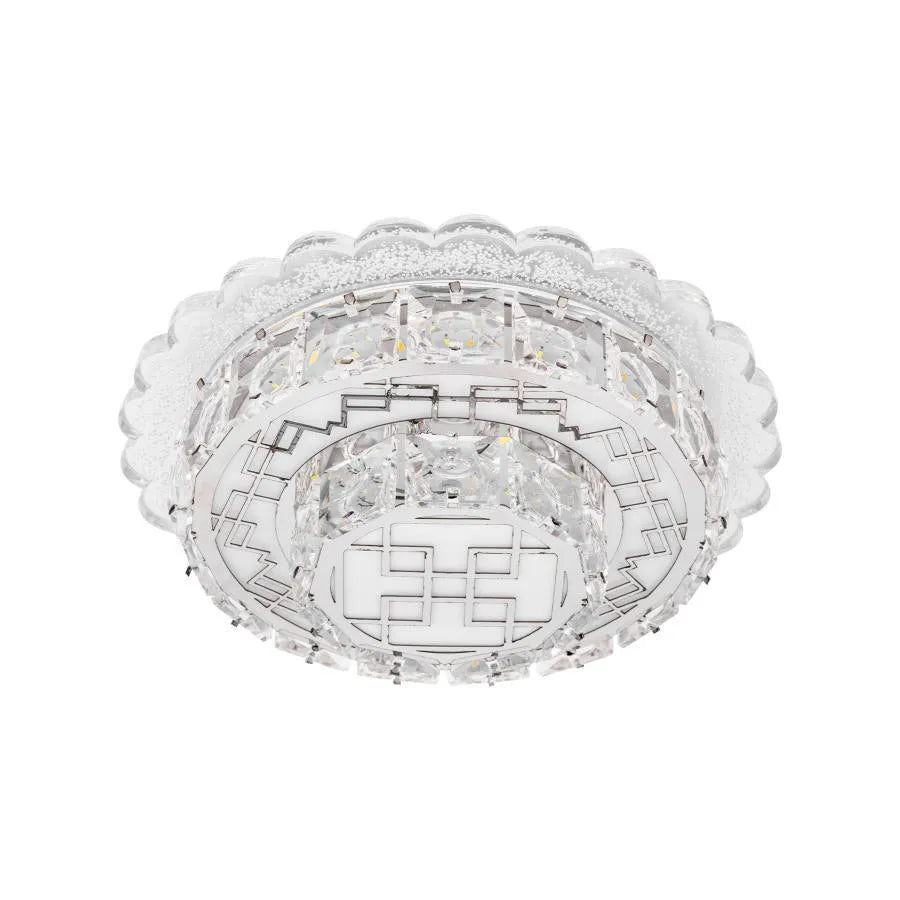 Lustra LED Tiria, 80W, Lumina Rece/Calda/Neutra, Alb