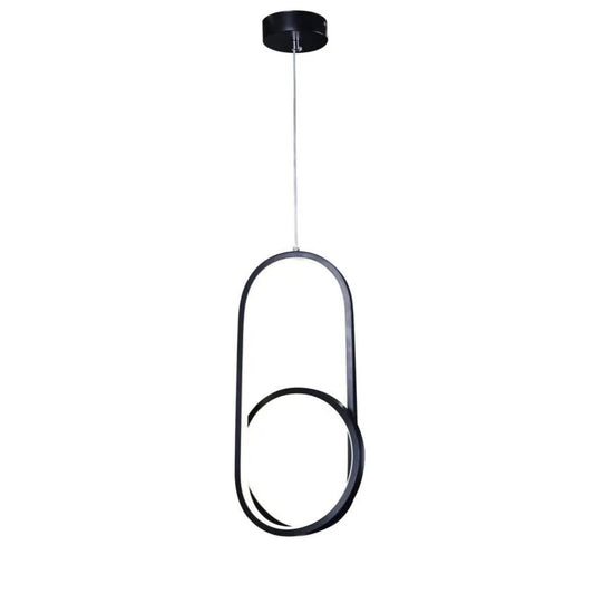 Pendul LED Suki, 58W, Acril, Negru