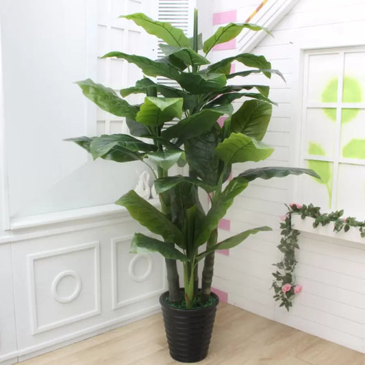 Planta Artificiala Banan japonez, 4 Crengi, fara Ghiveci 180cm Verde