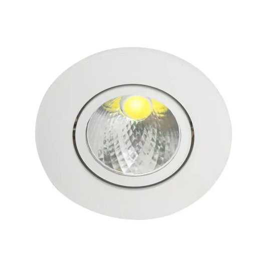 Spot LED Incastrabil, 3W, Metal, Alb