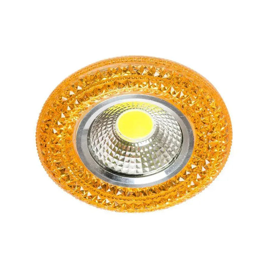 Spot LED Incastrabil, 3W, Sticla, Auriu