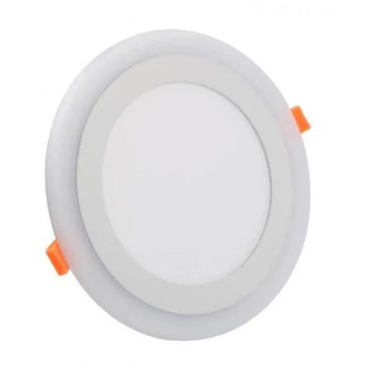 Spot LED Rotund, 24W, 3000K/6500K, Trei Functii, Incastrat, Alb