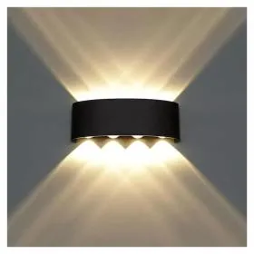 Aplică LED Gina Exterior, 8W, Negru,  3000K