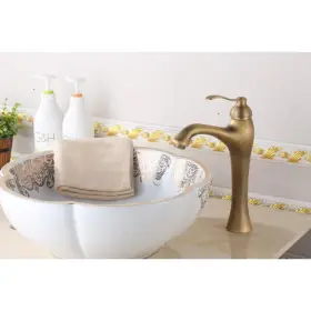 Baterie Lavoar Înaltă, Alamă Sanitară, Bronz Antichizat, Smack