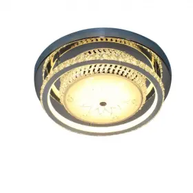 Lustra LED Agnes, 60W, Crom, Metal și Sticlă, 3000/4000/6000K