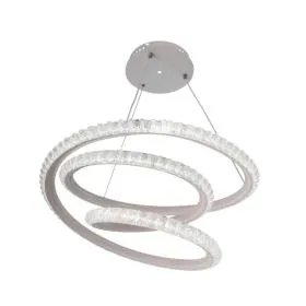 Lustră LED Dorina, 240W, Diamante, Acril