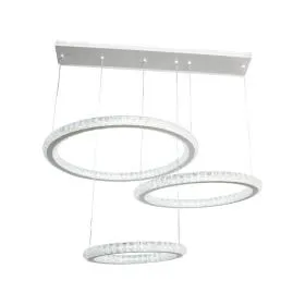 Lustră LED Ritmia cu Telecomandă, 314W, 3000K/4000K/6000K, Acril și Metal, Alb, Dimabilă, IP.20