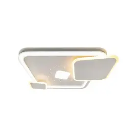 Lustra LED cu Telecomanda Amurg, 136W, Alb, Acril, Dimabilă