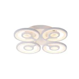 Lustra LED cu Telecomanda Cleo, 128W, Alb, Acril, Dimabilă