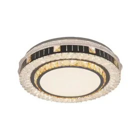 Lustra LED Cristal cu Telecomanda Kannon 96W Argintiu